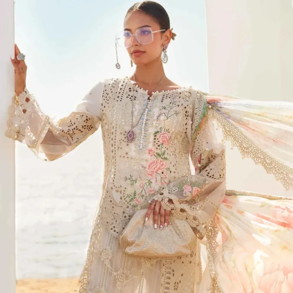 Maria.B Unstitched Embroidered Lawn